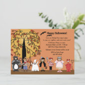 Invitation de partie de défilé de Halloween (Debout devant)