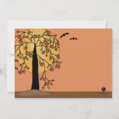 Invitation de partie de défilé de Halloween (Dos)