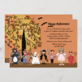 Invitation de partie de défilé de Halloween (Devant / Derrière)