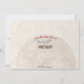 Invitation de partie de destination de billet (Dos)