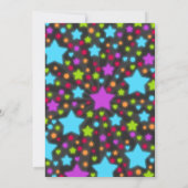 Invitation de partie de disco de lueur (Dos)