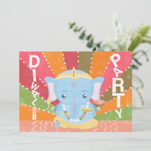 Invitation de partie de Diwali (Debout devant)