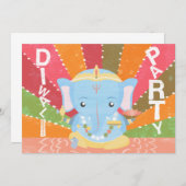 Invitation de partie de Diwali (Devant / Derrière)