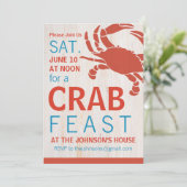 Invitation de partie de festin de crabe d'été (Debout devant)