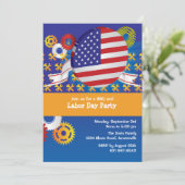 Invitation de partie de Fête du travail (Debout devant)