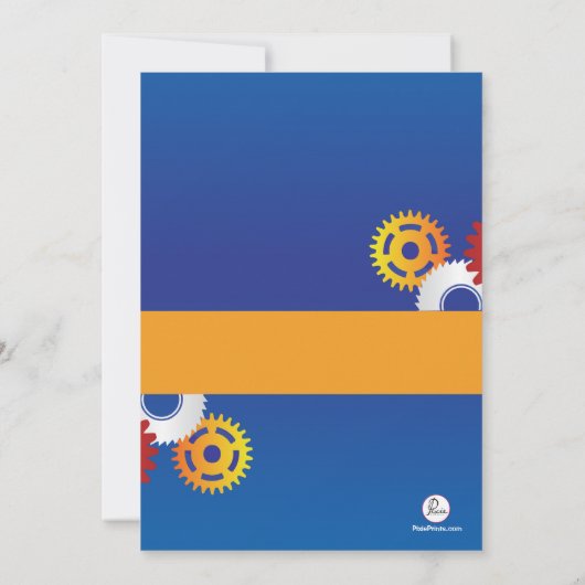 Invitation de partie de Fête du travail (Dos)