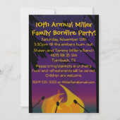 Invitation de partie de feu de camp (Devant)