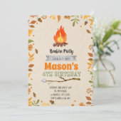 Invitation de partie de feu de chute (Debout devant)