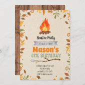 Invitation de partie de feu de chute (Devant / Derrière)