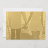 Invitation de partie de fiançailles de Champagne (Dos)