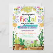 Invitation de partie de fiançailles de fiesta avec (Devant)