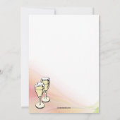 Invitation de partie de fiançailles de pain grillé (Dos)