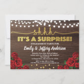 Invitation de partie de fiançailles de surprise de (Devant)