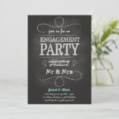 Invitation de partie de fiançailles de tableau (Debout devant)