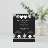 Invitation de partie de fiançailles d'hiver de (Debout devant)