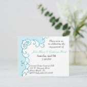 Invitation de partie de fiançailles élégante (Debout devant)