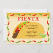 Invitation de partie de fiesta (Devant)