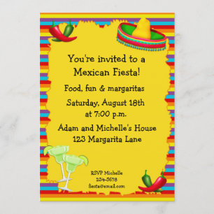 Invitation de partie de fiesta