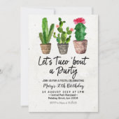 Invitation de partie de fiesta d'anniversaire de (Devant)