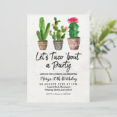 Invitation de partie de fiesta d'anniversaire de (Debout devant)