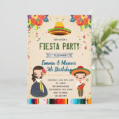 Invitation de partie de fiesta d'enfant de mêmes (Debout devant)