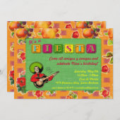 Invitation de partie de fiesta - le mariachi (Devant / Derrière)