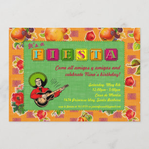 Invitation de partie de fiesta - le mariachi