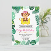 Invitation de partie de fille de singe (Debout devant)