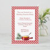 Invitation de partie de fondue de vacances (Debout devant)