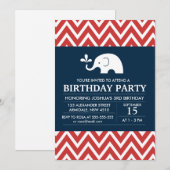 Invitation de partie de garçon d'anniversaire de (Devant / Derrière)