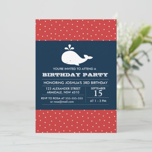Invitation de partie de garçon d'anniversaire de (Debout devant)