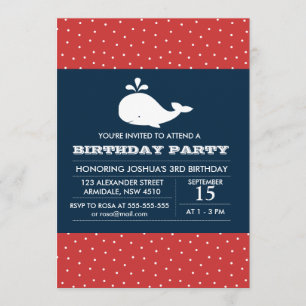 Invitation de partie de garçon d'anniversaire de