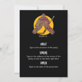 Invitation de partie de gardien de but de mur de (Dos)