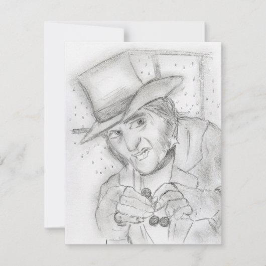 Invitation de partie de grippe-sou d'Ebenezer (Devant)