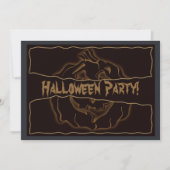 Invitation de partie de Halloween (Devant)