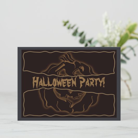 Invitation de partie de Halloween (Debout devant)