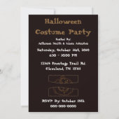 Invitation de partie de Halloween (Dos)
