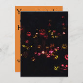 Invitation de partie de Halloween (Devant / Derrière)