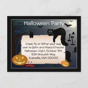 Invitation de partie de Halloween