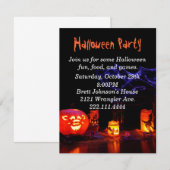Invitation de partie de Halloween (Devant / Derrière)