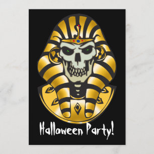 Invitation de partie de Halloween de crâne
