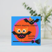 Invitation de partie de Halloween de huée de (Debout devant)