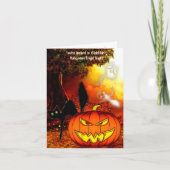 Invitation de partie de Halloween de nuits (Devant)