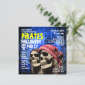 Invitation de partie de Halloween de pirate (Debout devant)