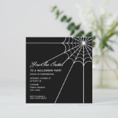 Invitation de partie de Halloween de toile (Debout devant)