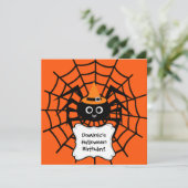 Invitation de partie de Halloween de toile (Debout devant)