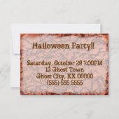 Invitation de partie de Halloween - fantôme mignon (Dos)