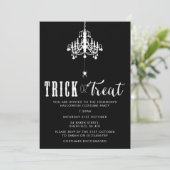 Invitation de partie de Halloween - invitation (Debout devant)