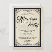 Invitation de partie de Halloween - thème gothique (Devant)