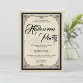 Invitation de partie de Halloween - thème gothique (Debout devant)